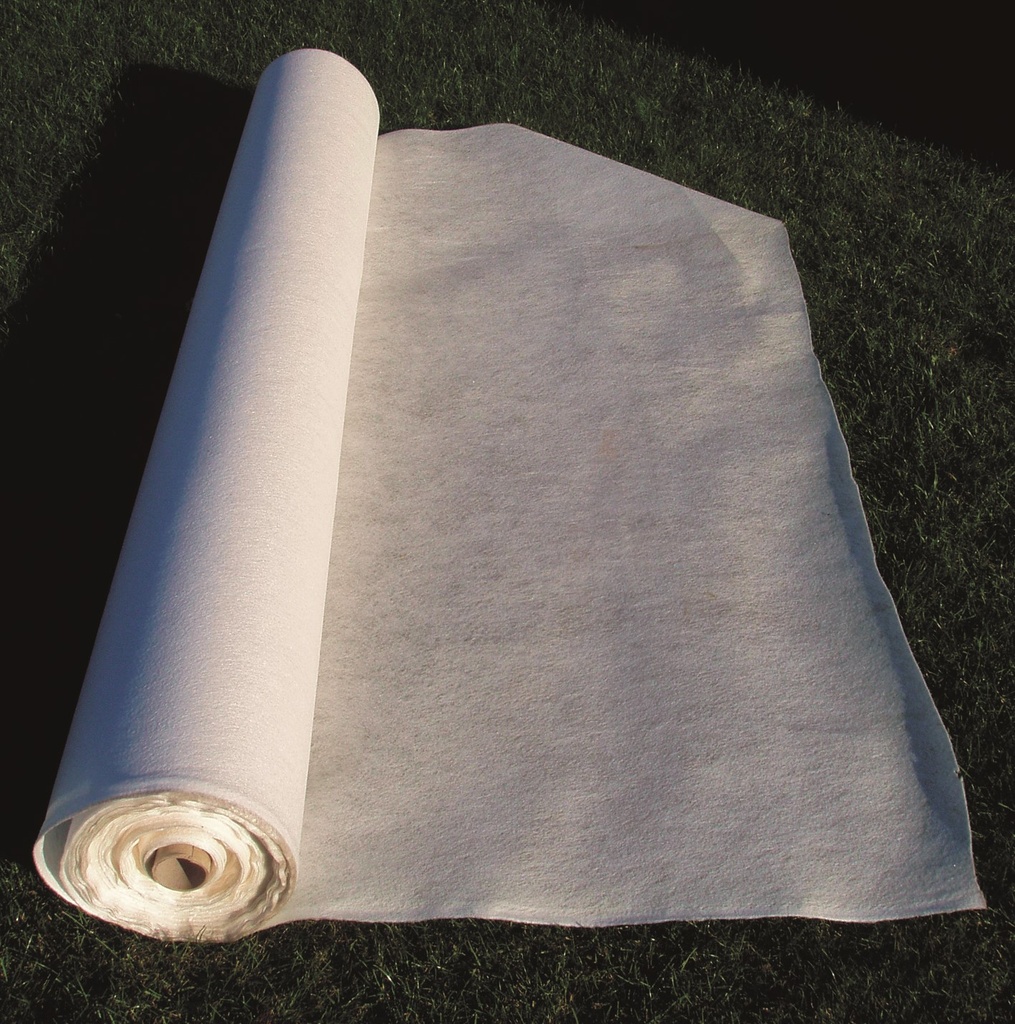 GEOTEXTILE NON TISSE BLANC ROULEAU 2X50M