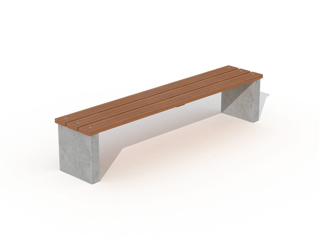 BANC BUDAPEST MODERNE BOIS TROPICAL