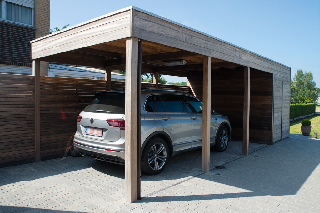 [AV40*] VRIJSTAANDE CARPORT MODERN